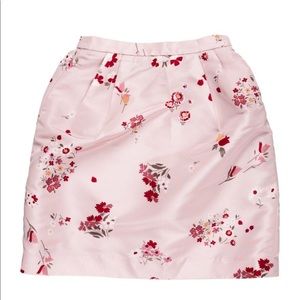 Red Valentino Floral Print Mini Skirt